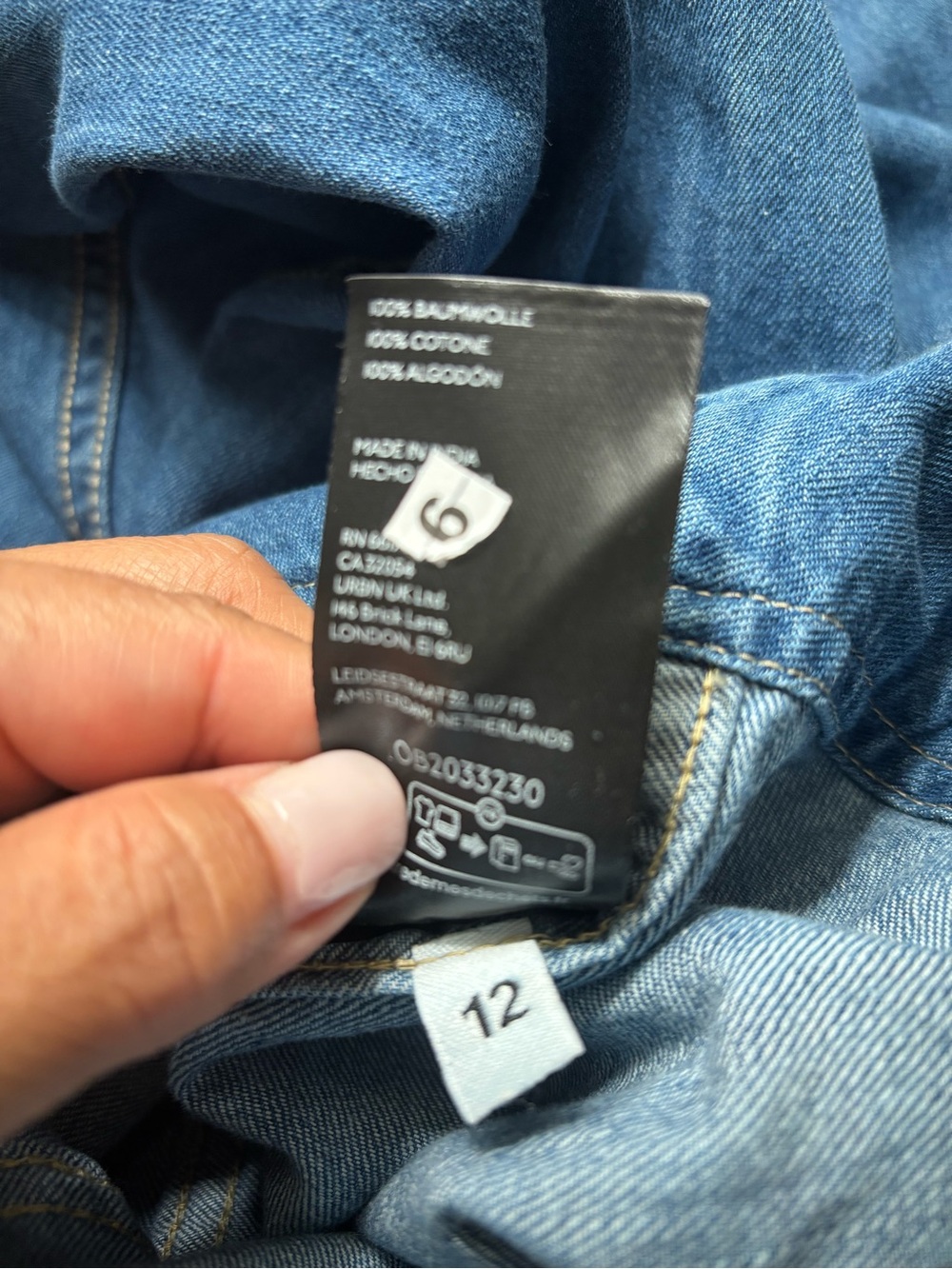 Pilcro Blue Denim Button-Front Midi Dress - Picture 7 of 8